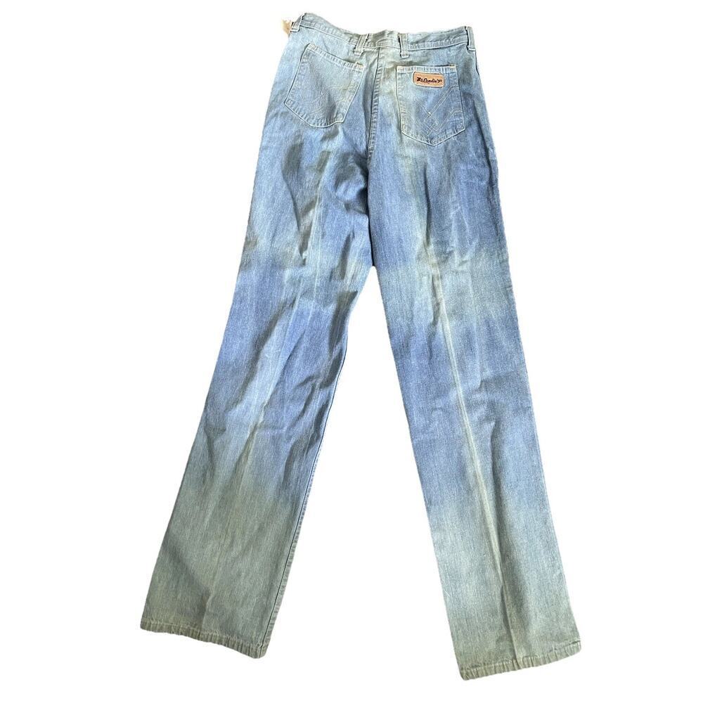 Vtg Deadstock 1970s Retro High Waist Wide Leg Jeans Women’s Size 12